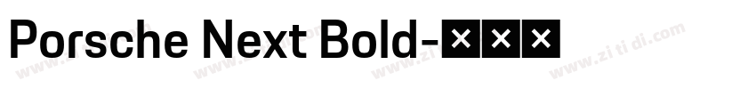 Porsche Next Bold字体转换